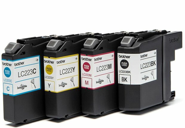 LC223VALBP inkjetcartridges valuepack (zwart, cyaan, magenta en geel)