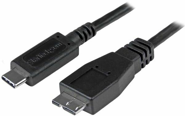 USB 3.1 USB-C naar Micro-B kabel (1 meter, zwart)