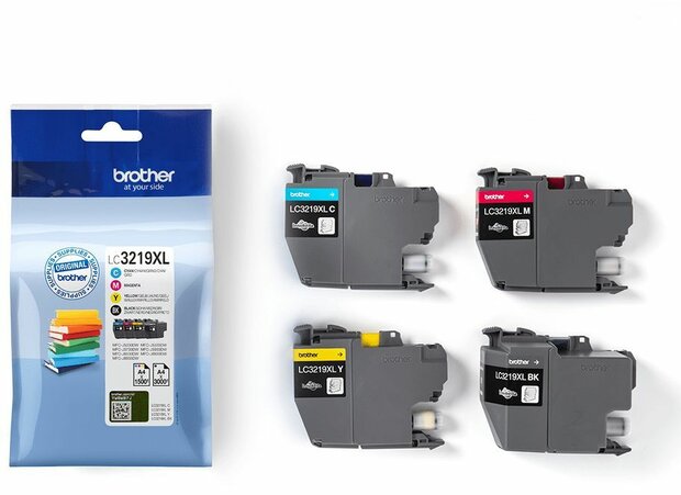 LC3219XL inkjetcartridges multipack (zwart, cyaan, magenta en geel)