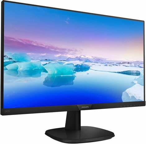 V-line 243V7QJABF IPS 24&quot;, 1920 x 1080 Full HD, 1000:1, 5 ms, HDMI, VGA, DisplayPort, speakers, zwart