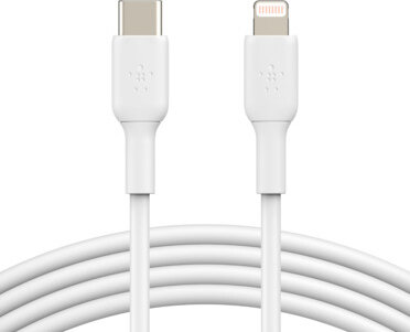 Boost Charge Lightningkabel : USB-C M naar Lightning M (1 m, wit)