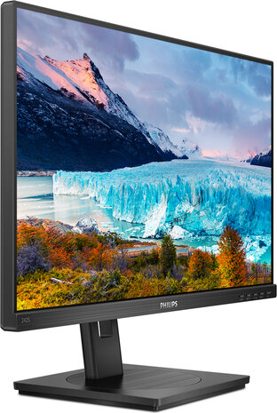 242S1AE LED IPS 24&quot;, FullHD, 4 ms, 1920 x 1080, DisplayPort, HDMI, DVI, VGA speakers, hoogte verstelbaar, pivot, zwart