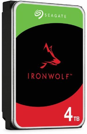 4000 GB ST4000VN006 IronWolf Hard drive (SATA 6 Gb/s, 5400 rpm, 256 MB cache, incl. 3 jaar Seagate Rescue Data Recovery)