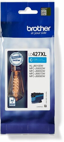 LC427XLC inkjetcartridge cyaan (5000 afdrukken)