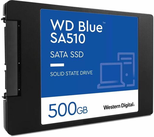 500 GB WD Blue SA510 WDS500G3B0A SSD (2,5&quot;, SATA 6 Gb/s)