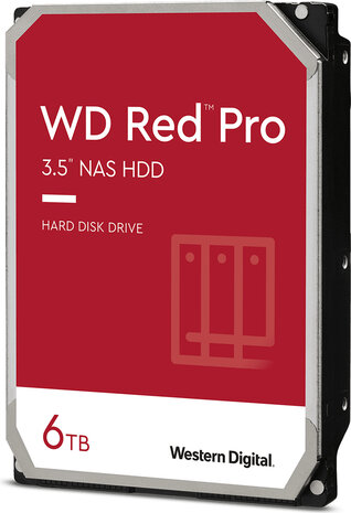 6000 GB WD Red Pro WD6005FFBX Hard drive (3,5&quot;, SATA 6 Gb/s, 7200 rpm, 256 MB cache)