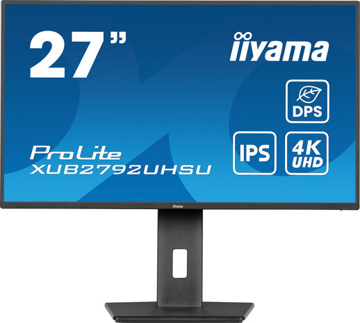 ProLite XUB2792UHSU-B6 LED 27&quot;, 3840 x 2160 4K, 60 Hz, IPS, 1300:1, 4 ms, HDMI, DisplayPort, USB-C, speakers, mat zwart