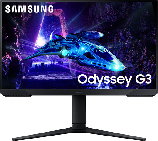 Odyssey G3 G30D LED 24&quot;, FullHD, 180 Hz, gaming, 1 ms, VESA-montage, in hoogte verstelbaar, zwart