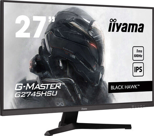 G-Master Black Hawk G2745HSU-B2 27&quot;, 1920 x 1080, IPS, USB-Hub, 80.000.000:1, ACR