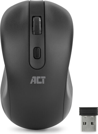 Mouse (3 knoppen, 2,4 GHz USB wireless receiver, zwart)